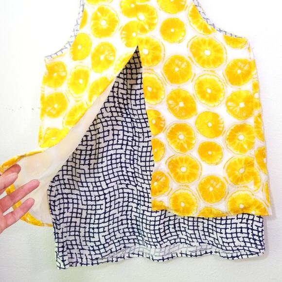 Anthro Porridge lemon layered split back tank top - Picture 12 of 16